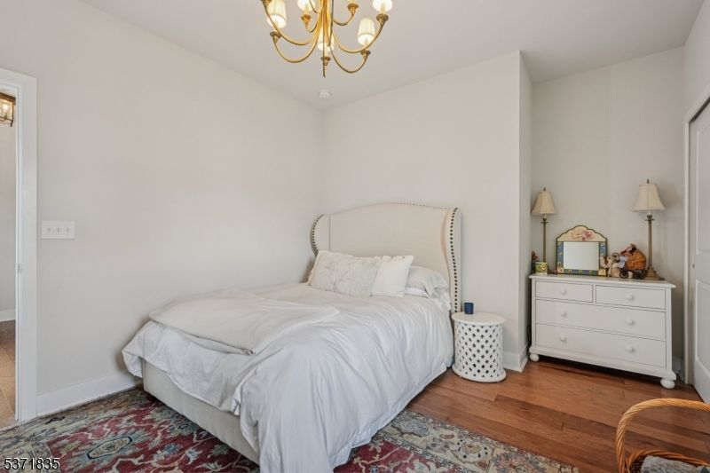 Bedroom, Chandelier, Interior, Wood Texture Flooring