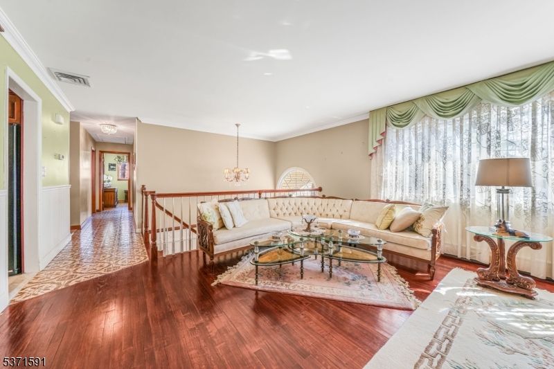 Chandelier, Interior, Living room, Wood Texture Flooring