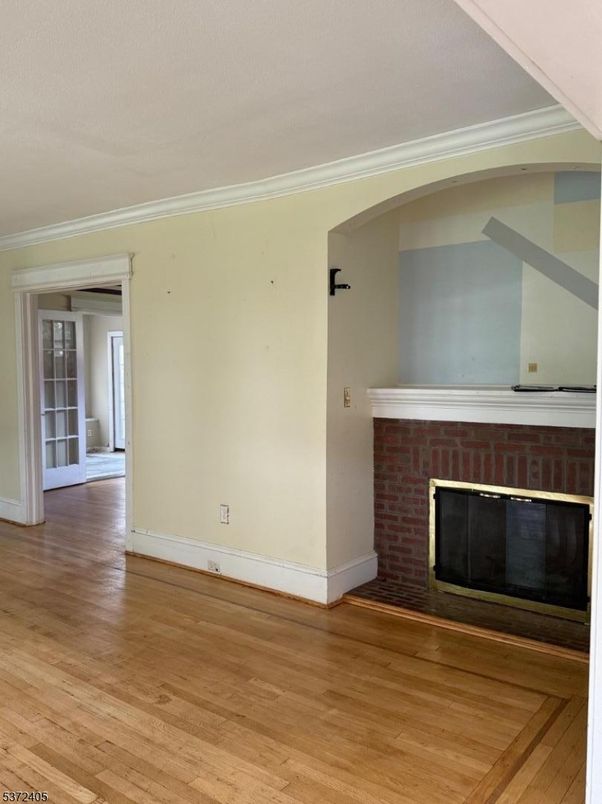 Empty room, Fireplace, Interior, Wood Texture Flooring