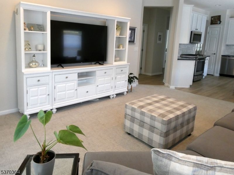 Interior, Kitchen, Living room, Stainless Steel Appliances, Wood Texture Flooring