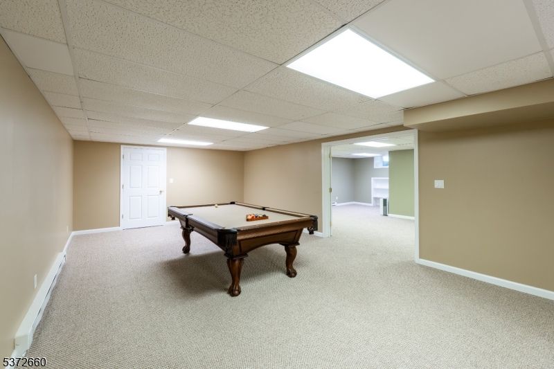 Billiard Table, Game Room, Interior, Recessed Lighting