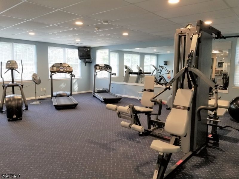 Fitness Equipment, Interior, Recessed Lighting