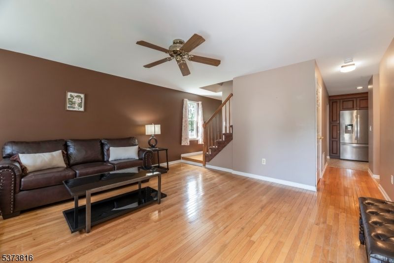 Interior, Kitchen, Living room, Stainless Steel Appliances, Wood Texture Flooring