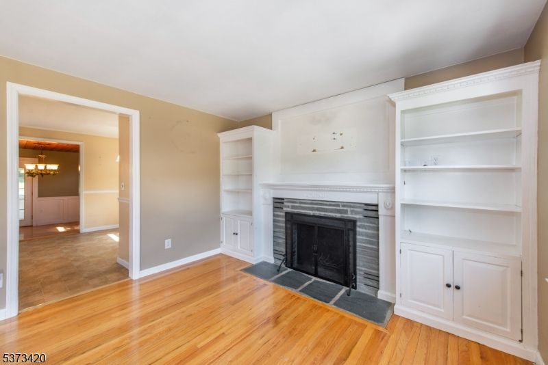 Empty room, Fireplace, Interior, Wood Texture Flooring