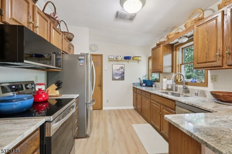 Interior, Kitchen, Wood Texture Flooring