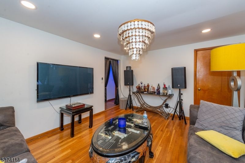 Chandelier, Interior, Recessed Lighting, Wood Texture Flooring