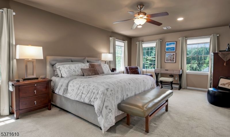 Bedroom, Interior, Recessed Lighting