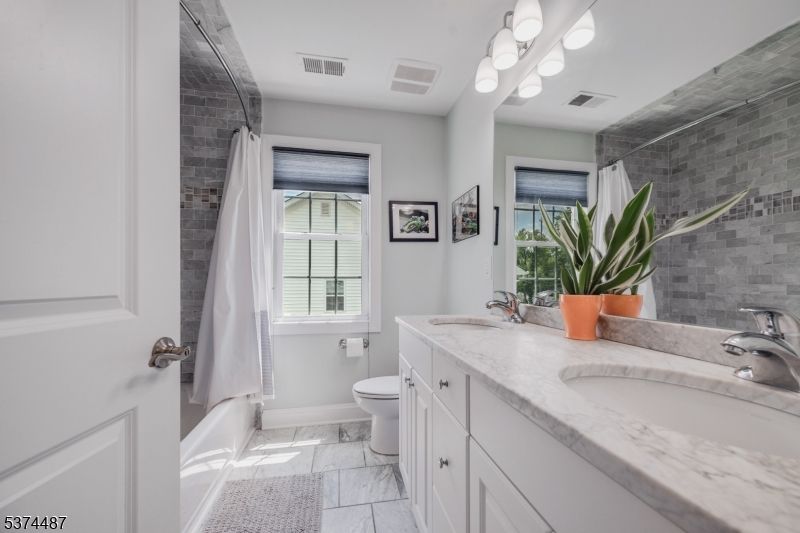 Bathroom, Dual Sink Vanities, Interior, Marble, Stone Walls