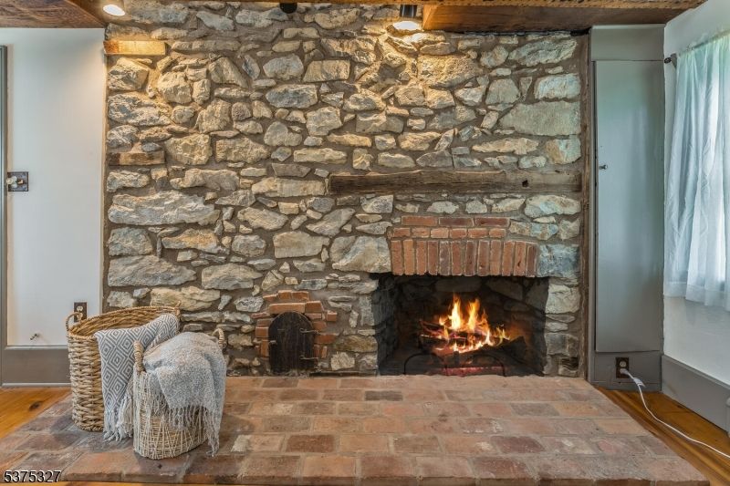 Fireplace, Interior, Stone Walls