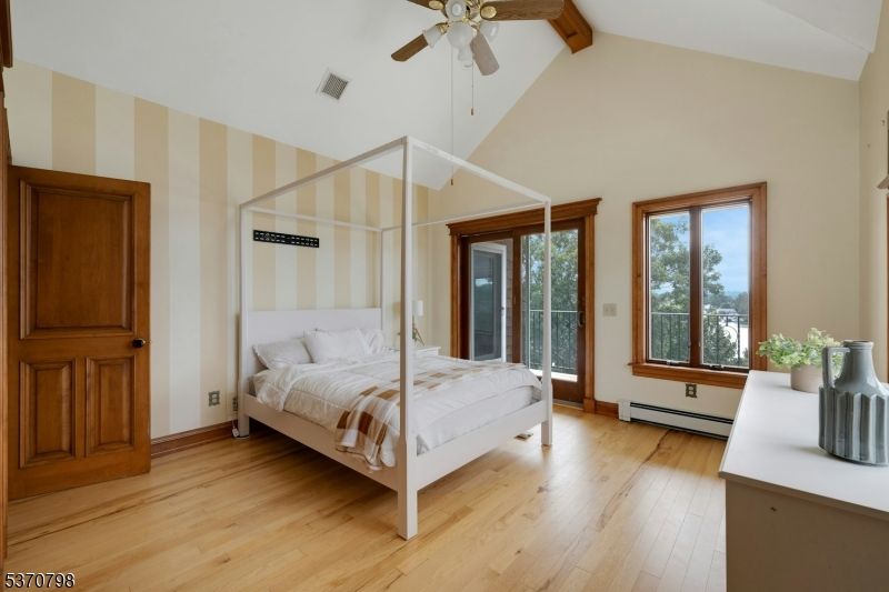 Bedroom, Interior, Wooden Beams, Wood Texture Flooring