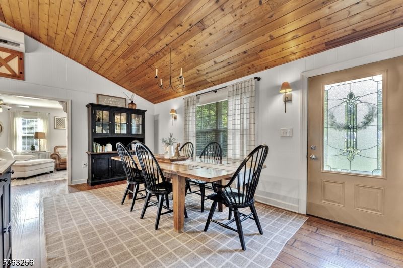 Dining room, Interior, Wooden Ceilings, Wood Texture Flooring