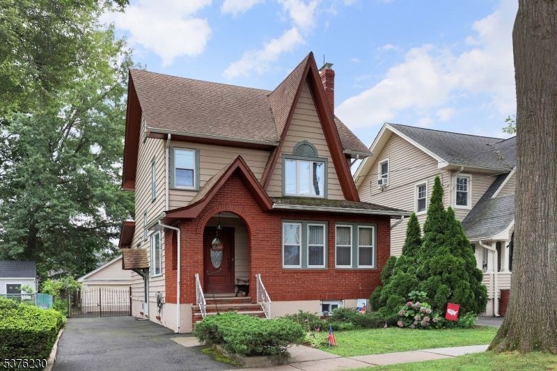Exterior, Facade, Brick Facade, Tudor Revival