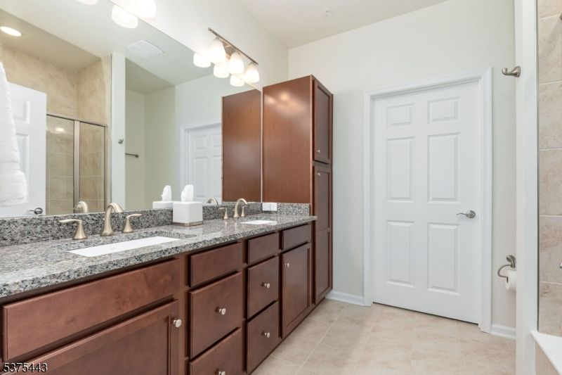 Bathroom, Dual Sink Vanities, Glass Shower, Interior
