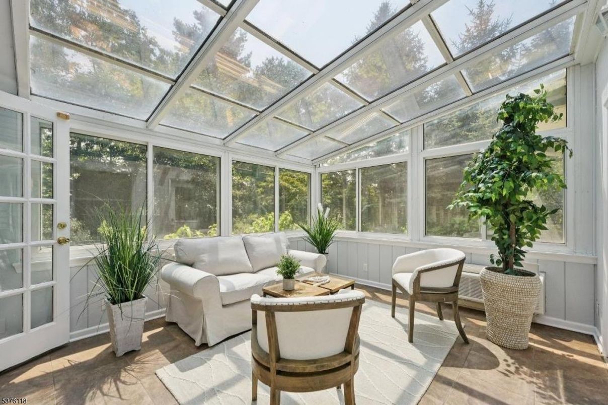 Glass Ceilings, Interior, Sun Room, Wood Texture Flooring