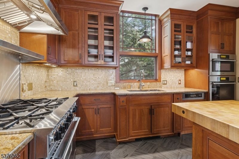 Interior, Kitchen, Marble, Pendant Lights, Stainless Steel Appliances