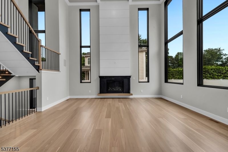 Empty room, Fireplace, Interior, Wood Texture Flooring