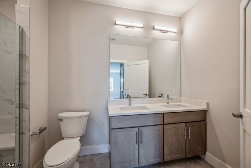 Bathroom, Dual Sink Vanities, Glass Shower, Interior