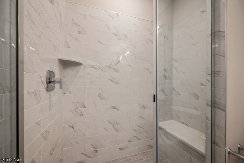 Bathroom, Glass Shower, Interior, Marble Walls