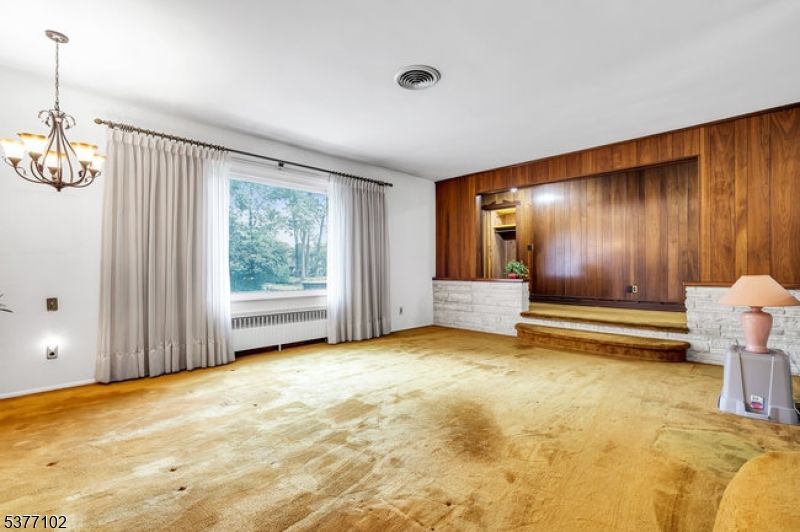 Chandelier, Empty room, Interior, Wooden Walls
