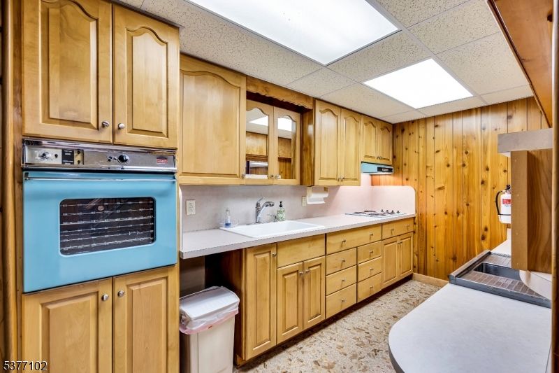 Interior, Kitchen, Recessed Lighting, Wooden Walls