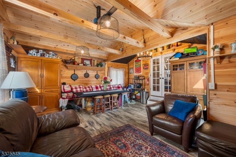 Interior, Living room, Wooden Beams, Wooden Ceilings, Wood Texture Flooring, Wooden Walls