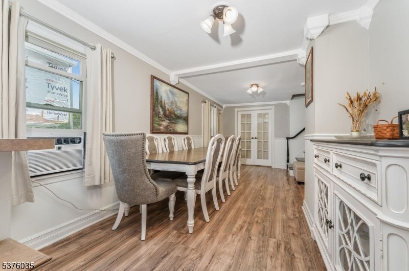 Dining room, Interior, Wood Texture Flooring