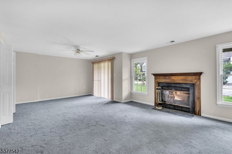Empty room, Fireplace, Interior