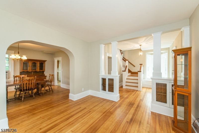 Chandelier, Dining room, Interior, Pendant Lights, Wood Texture Flooring