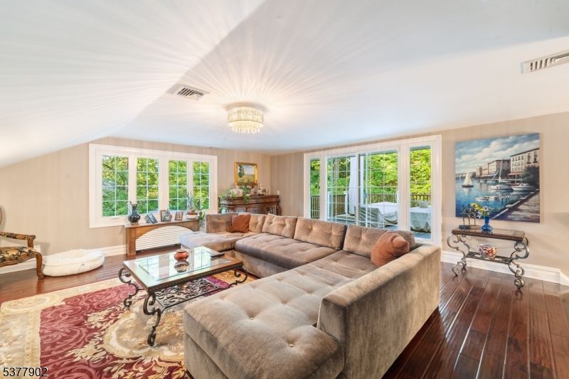 Chandelier, Interior, Living room, Wood Texture Flooring