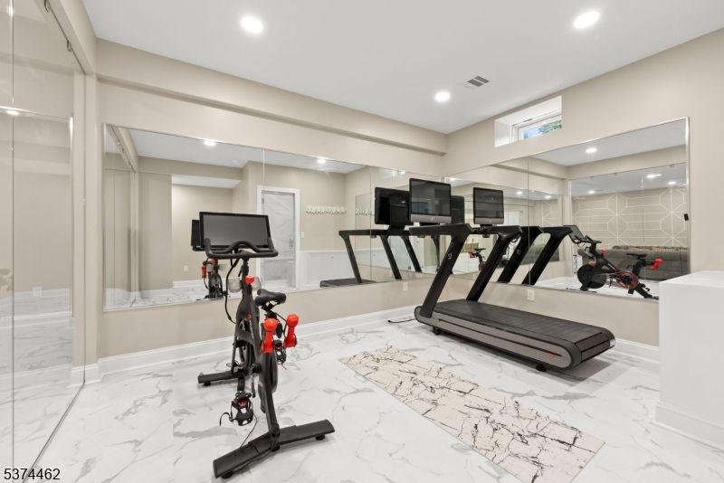 Fitness Equipment, Interior, Marble, Recessed Lighting