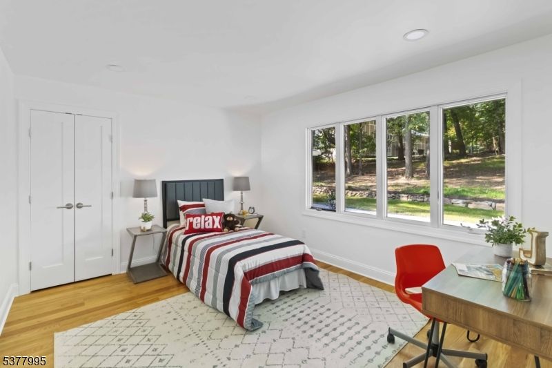 Bedroom, Home Office, Interior, Recessed Lighting, Wood Texture Flooring