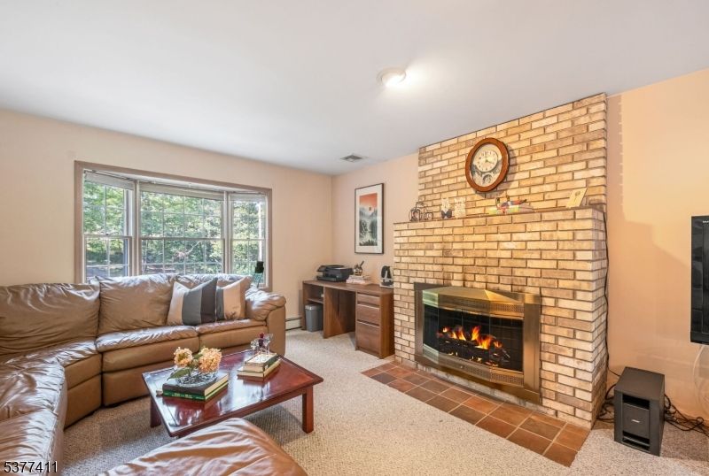 Fireplace, Interior, Living room, Stone Walls