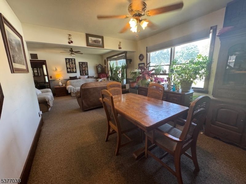 Bedroom, Dining room, Fireplace, Interior, Living room