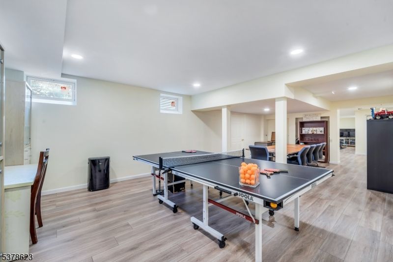Game Room, Interior, Recessed Lighting, Wood Texture Flooring