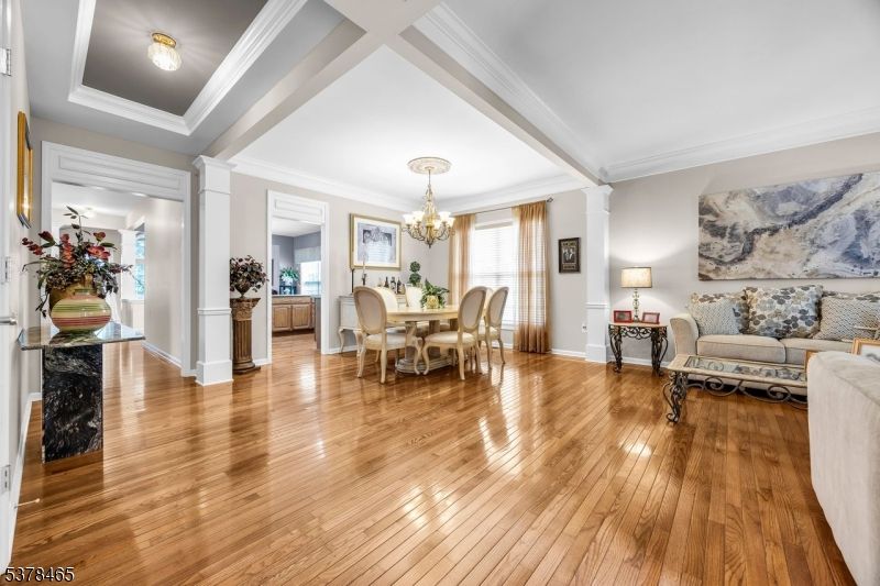 Chandelier, Dining room, Interior, Living room, Wood Texture Flooring