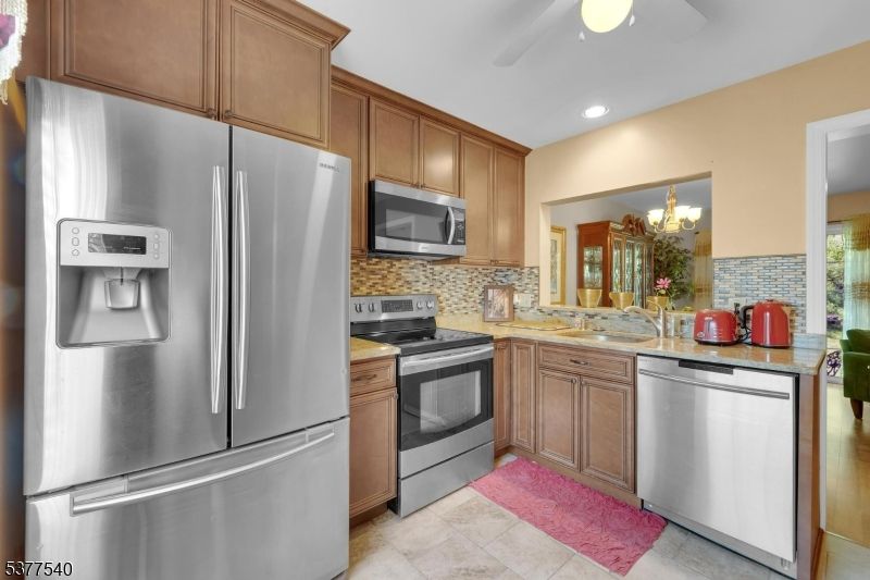 Interior, Kitchen, Recessed Lighting, Stainless Steel Appliances