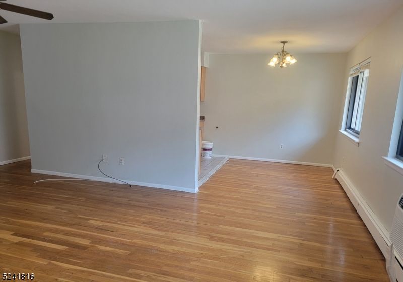 Chandelier, Empty room, Interior, Wood Texture Flooring
