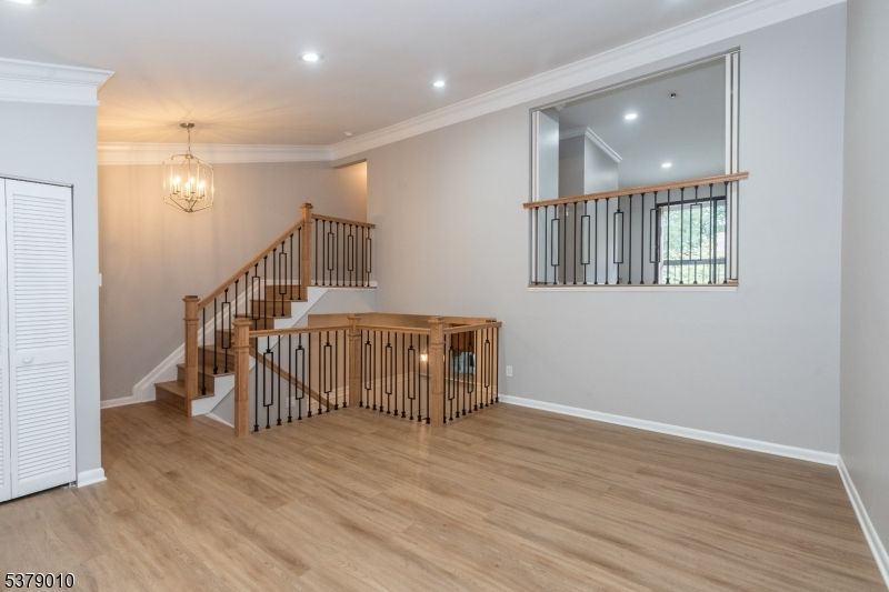 Chandelier, Interior, Recessed Lighting, Wood Texture Flooring