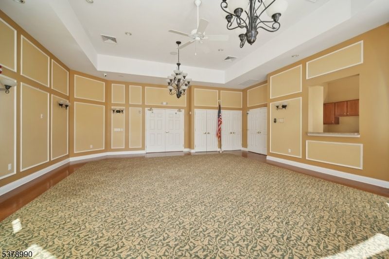 Chandelier, Empty room, Interior, Recessed Lighting
