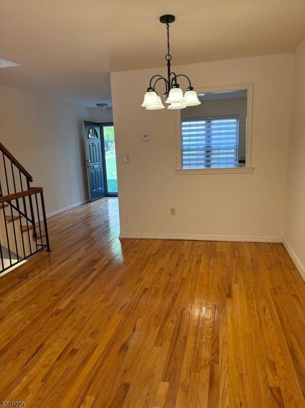 Chandelier, Empty room, Interior, Wood Texture Flooring