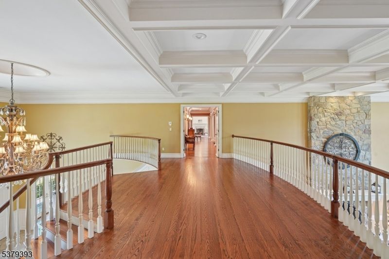 Chandelier, Interior, Stone Walls, Wood Texture Flooring