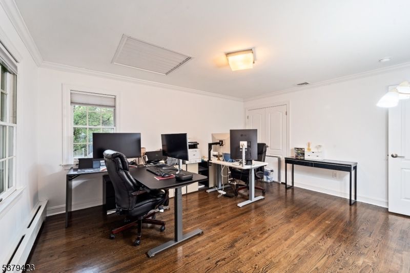 Home Office, Interior, Wood Texture Flooring