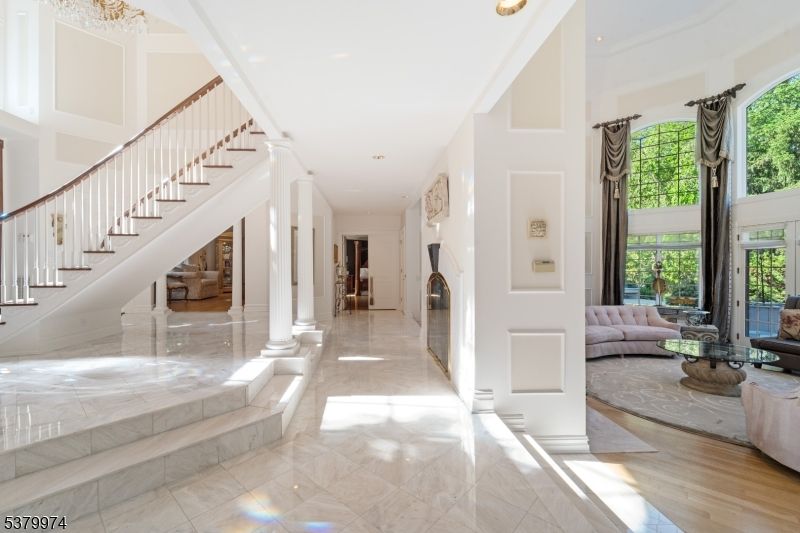 Interior, Marble, Recessed Lighting, Wood Texture Flooring