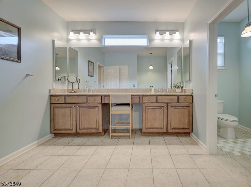 Bathroom, Dual Sink Vanities, Interior, Pendant Lights