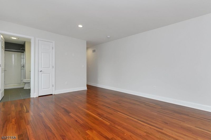 Bathroom, Empty room, Interior, Recessed Lighting, Wood Texture Flooring