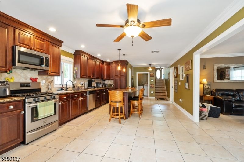 Interior, Kitchen, Pendant Lights, Recessed Lighting, Stainless Steel Appliances