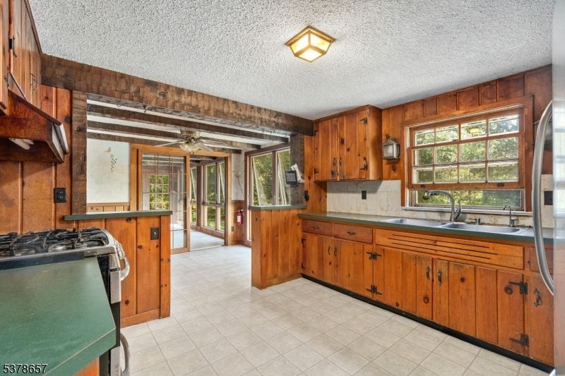 Interior, Kitchen, Wooden Walls