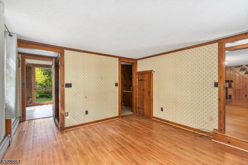 Empty room, Interior, Wood Texture Flooring