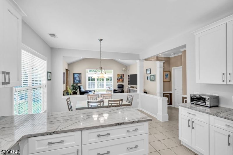 Dining room, Interior, Kitchen, Living room, Pendant Lights