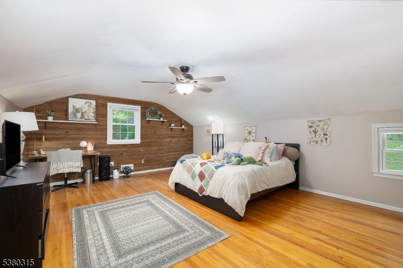 Bedroom, Home Office, Interior, Wood Texture Flooring, Wooden Walls